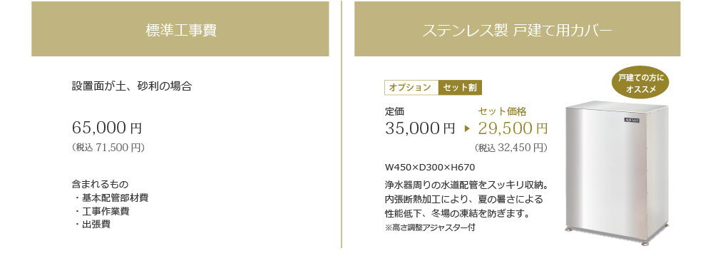 セントラル浄水器アクアス５　本体カバー