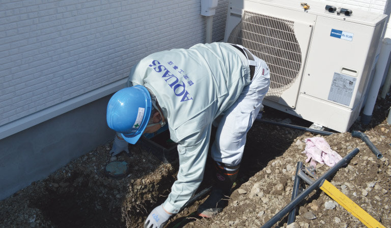 セントラル浄水器／工事は半日ほど